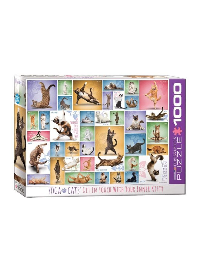 1000-Piece Yoga Cats Jigsaw Puzzle 6000-0953