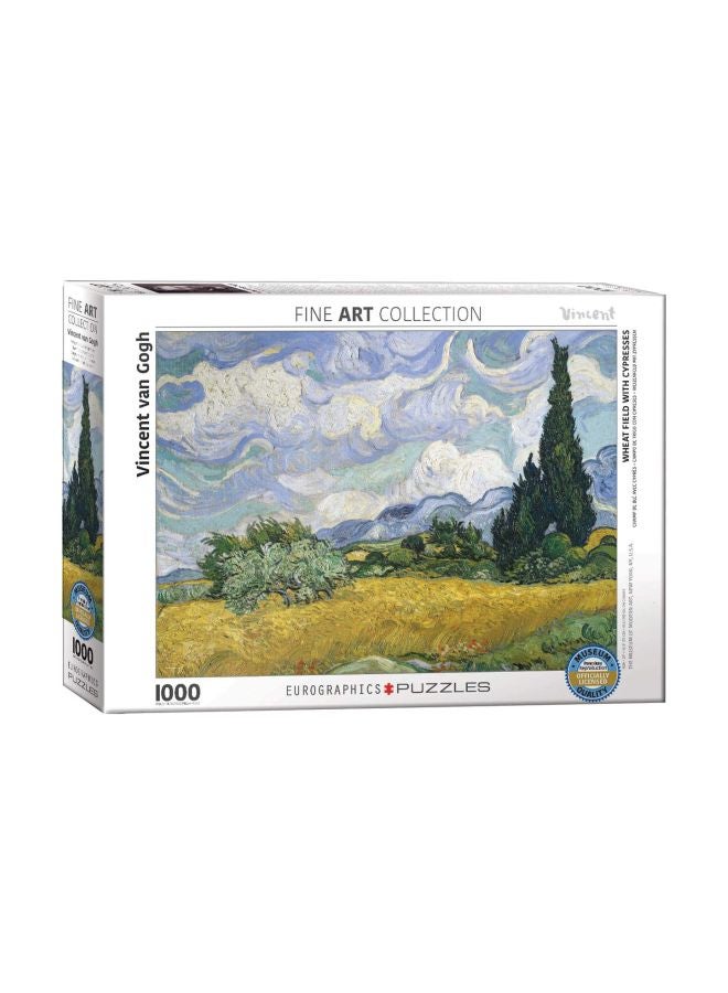 1000-Piece Wheat Field With Cypresses Jigsaw Puzzle 6000-5307