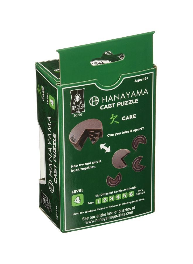 Hanayama Cast Metal Level 4 Brain Teaser Puzzle 30797