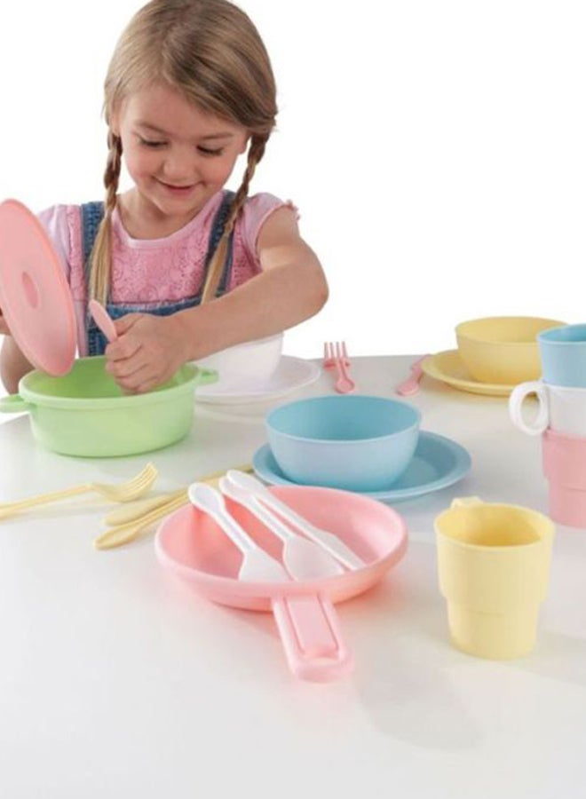 27-Piece Pastel Cookware Set 10.25x9x3.5inch