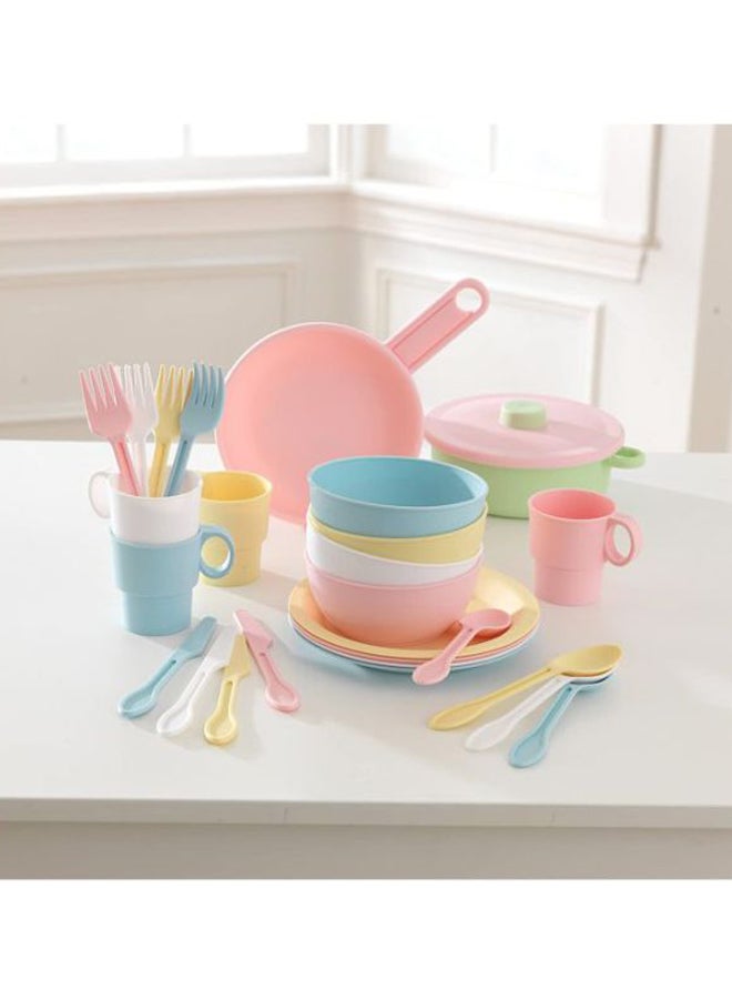 27-Piece Pastel Cookware Set 10.25x9x3.5inch