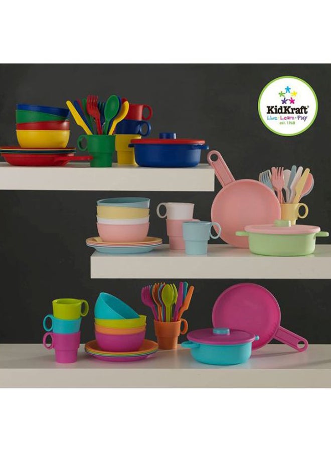 27-Piece Pastel Cookware Set 10.25x9x3.5inch