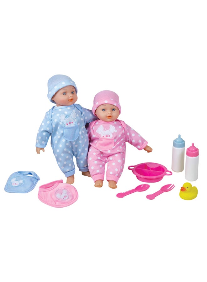Twin Baby Doll Playset 11inch