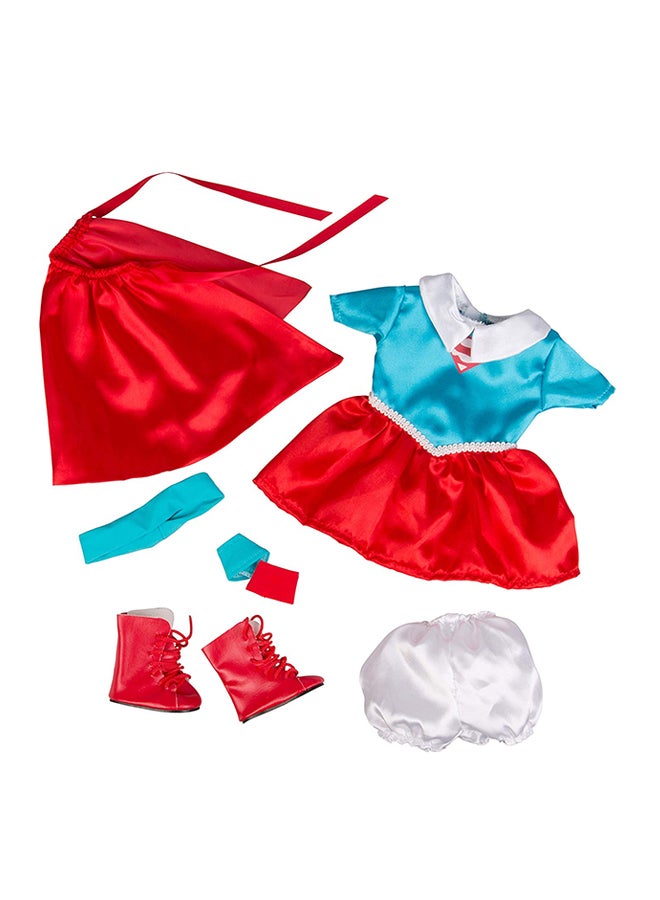 6-Piece Supergirl Inspired Doll Outfit Set