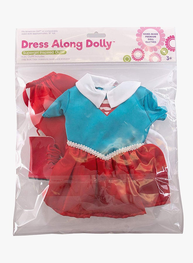 6-Piece Supergirl Inspired Doll Outfit Set