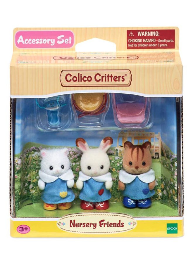 3-Piece Soft Doll Set With Accessories