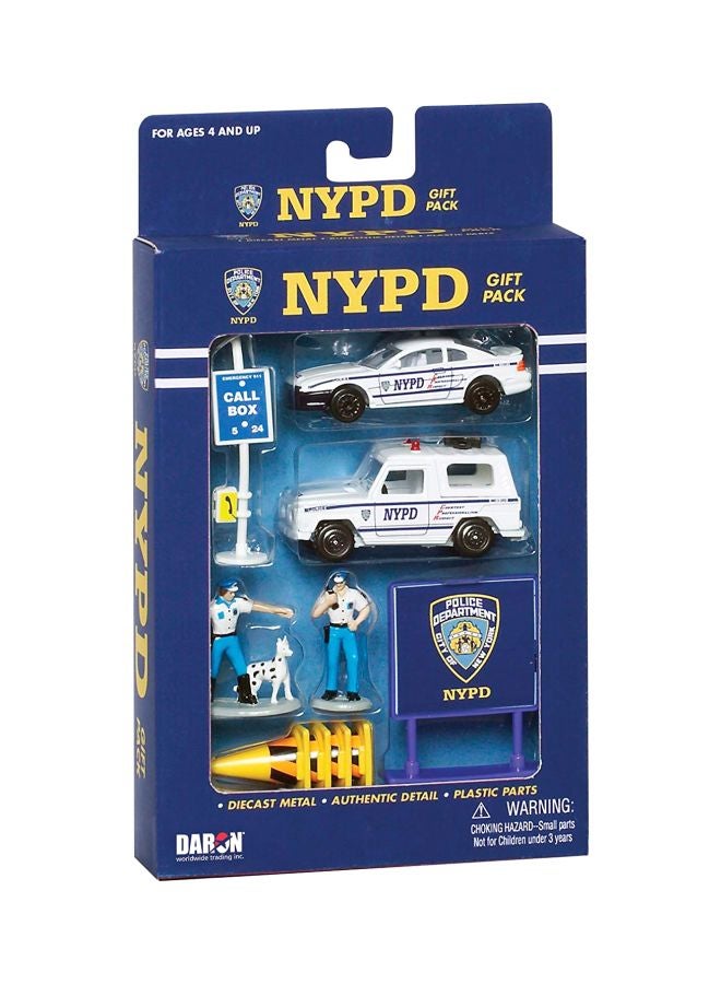 10- Piece NYPD Die Cast Toy RT8600