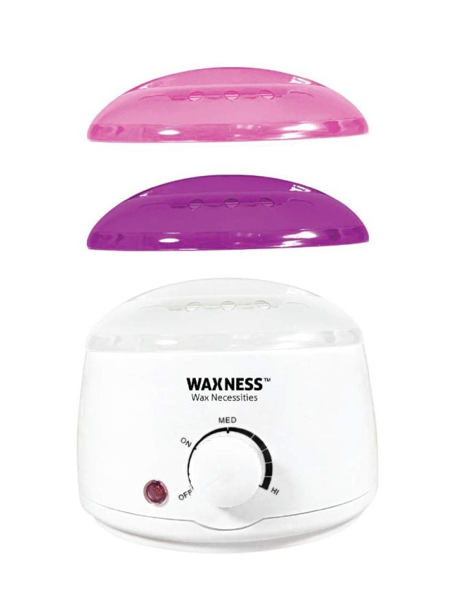 Waxless Wax Warmer Waxing Kit With Wax Bag Yellow/White/Purple