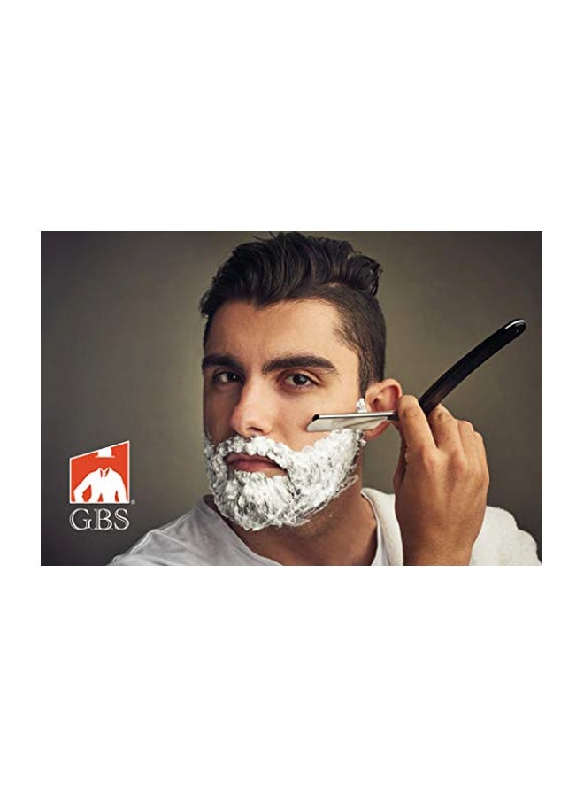 Shaving Brush With Brush Stand And Razor Beige/Silver/Brown