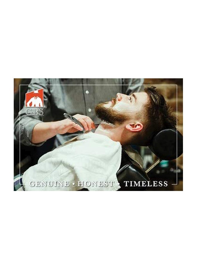 Shaving Brush With Brush Stand And Razor Beige/Silver/Brown