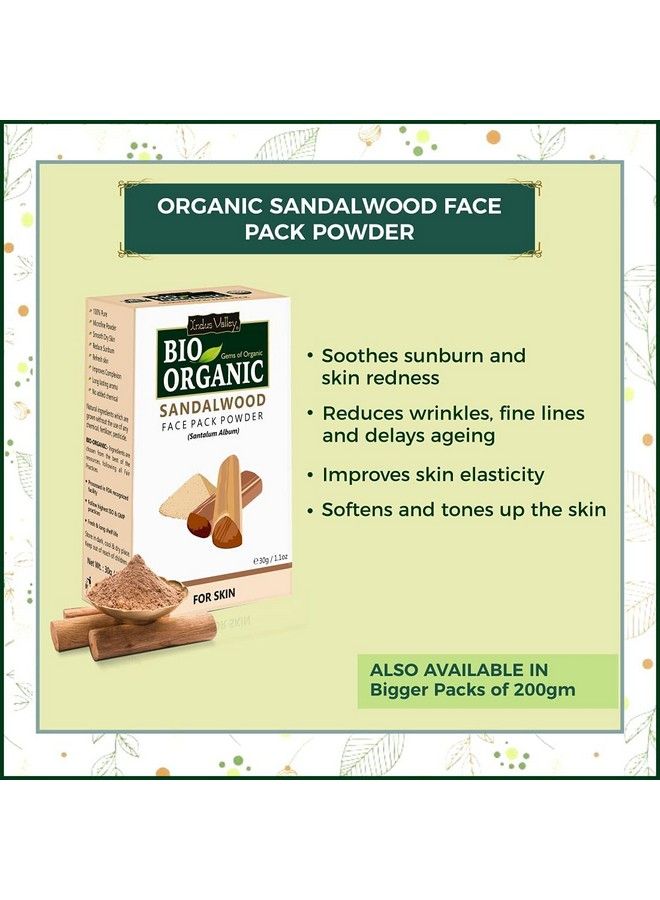 Antibacterial Face Pack (Neem & Mulethi Powder Orange Powder Sandalwood) Beauty Gift Set 120G Each 30Gm
