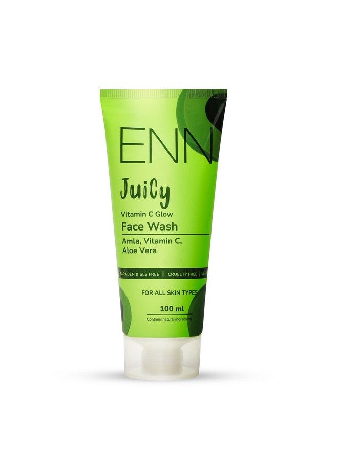 Juicy Vitamin C Glow Face Wash ; Natural Glow ; Even Skin Tone ; Radiant Skin ; Natural ; For Men & Women ; 100Ml