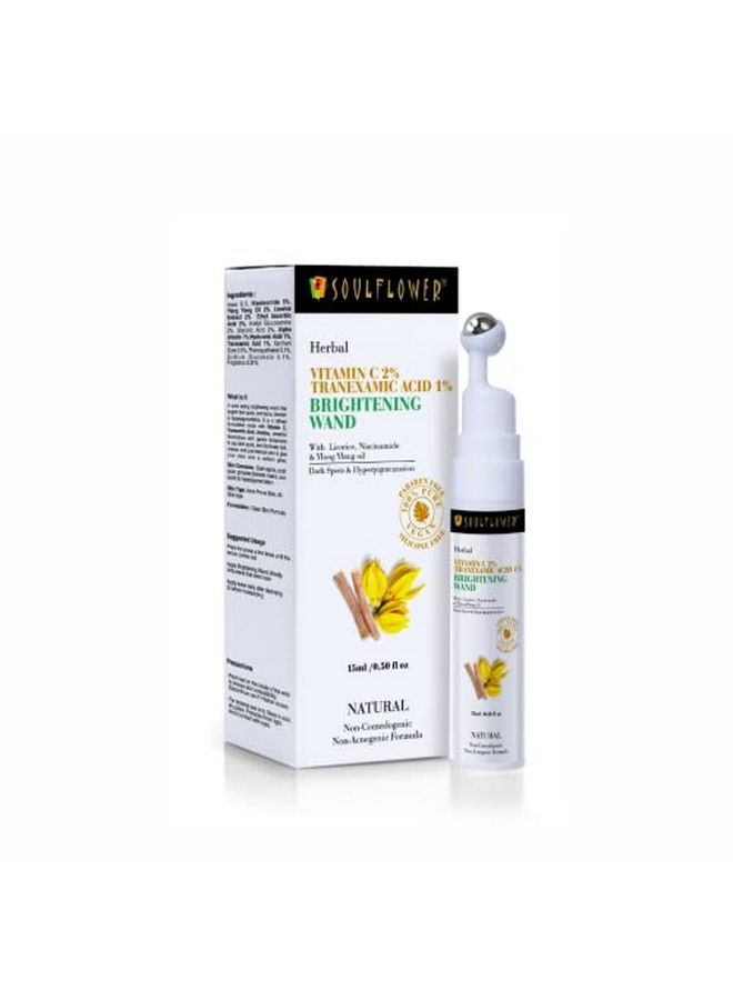Vitamin C Face Serum For Glowing Skin Acne Prone Skin Pigmentation Dark Spots | Hyaluronic Acid & Licorice | For Men & Women | All Skin Types 15Ml With Easy Applicator
