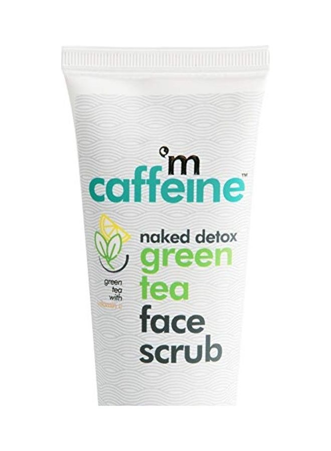 Naked Detox Green Tea Face Scrub Multicolor 100grams