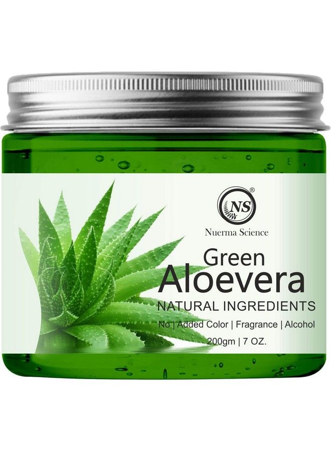Green Aloe Vera Gel For Face With Pure Aloe Vera & Vitamin E For Skin And Hair 200 Gm