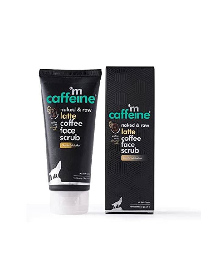 Latte Face Scrub (75Gm) For Gentle Exfoliation | Retains Mositure And Refines Skin | With Coffee Almond Milk And Rich Shea Butter | Scrub For Men And Women