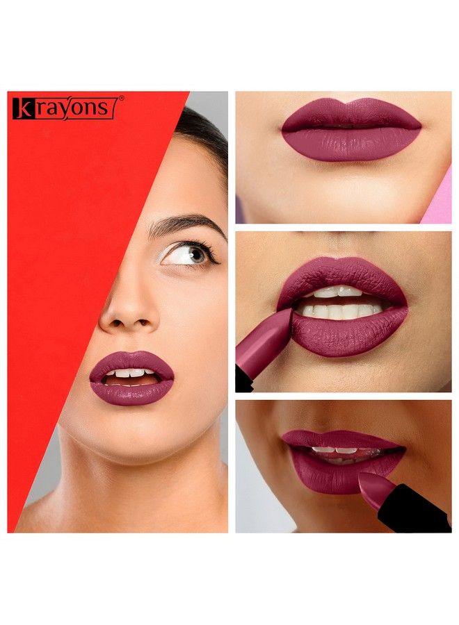 Cute Pop Matte Lipstick Waterproof Longlasting 3.5Gm Each (Pack Of 3)