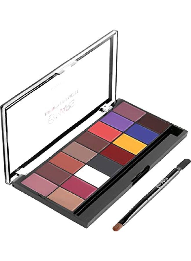 16 Color Ultra Pigmented Infinity Matte Lip Color Palette Lipstick (Shade01 36 G)