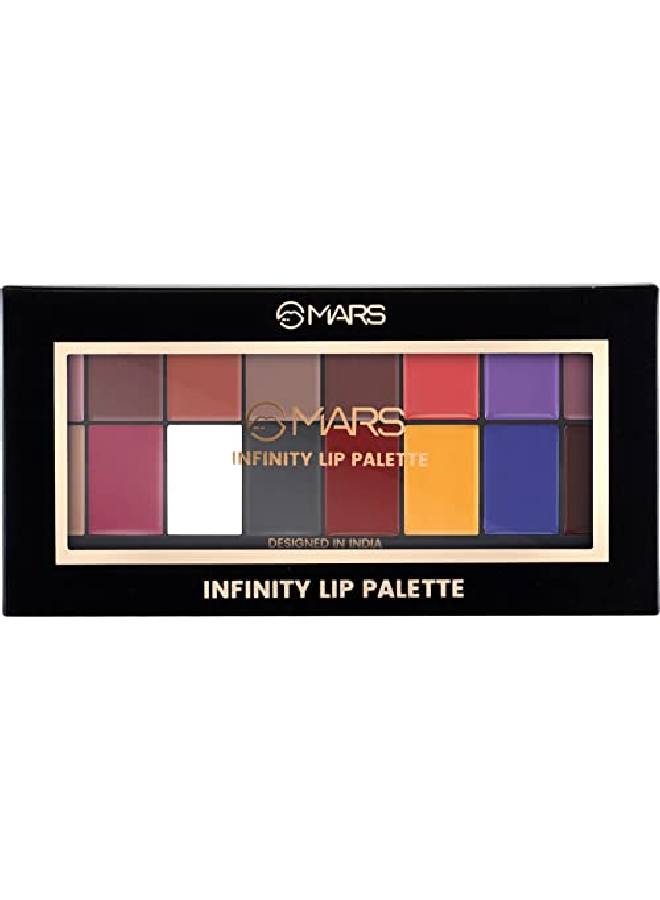 16 Color Ultra Pigmented Infinity Matte Lip Color Palette Lipstick (Shade01 36 G)