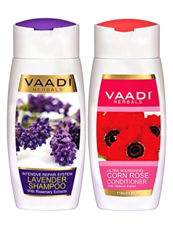 Lavender Shampoo And Corn Rose Conditioner Set 2 x 110ml