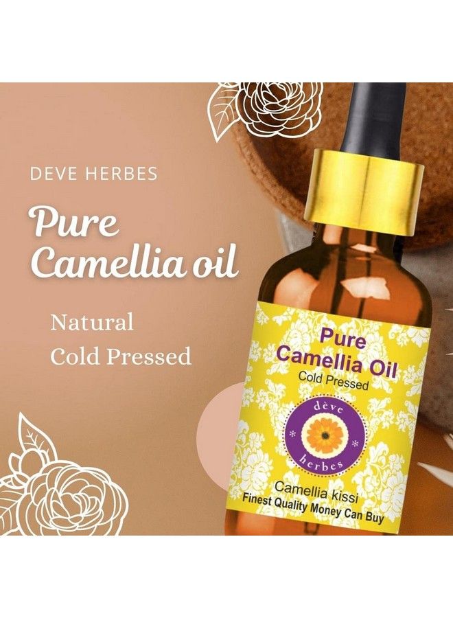 Pure Camellia Oil (Camellia Kissi) Natural Therapeutic Grade Cold Pressed 15Ml