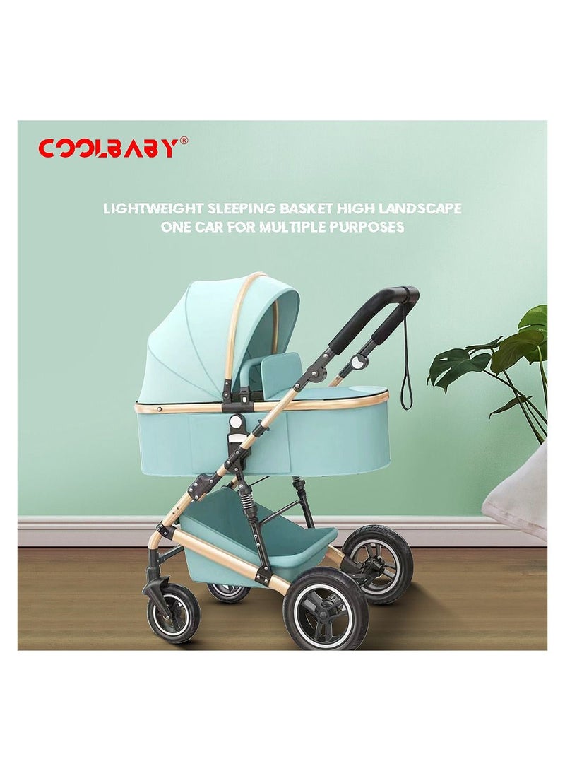 3 in 1 Baby Stroller, Infant Stroller with Reversible Seat