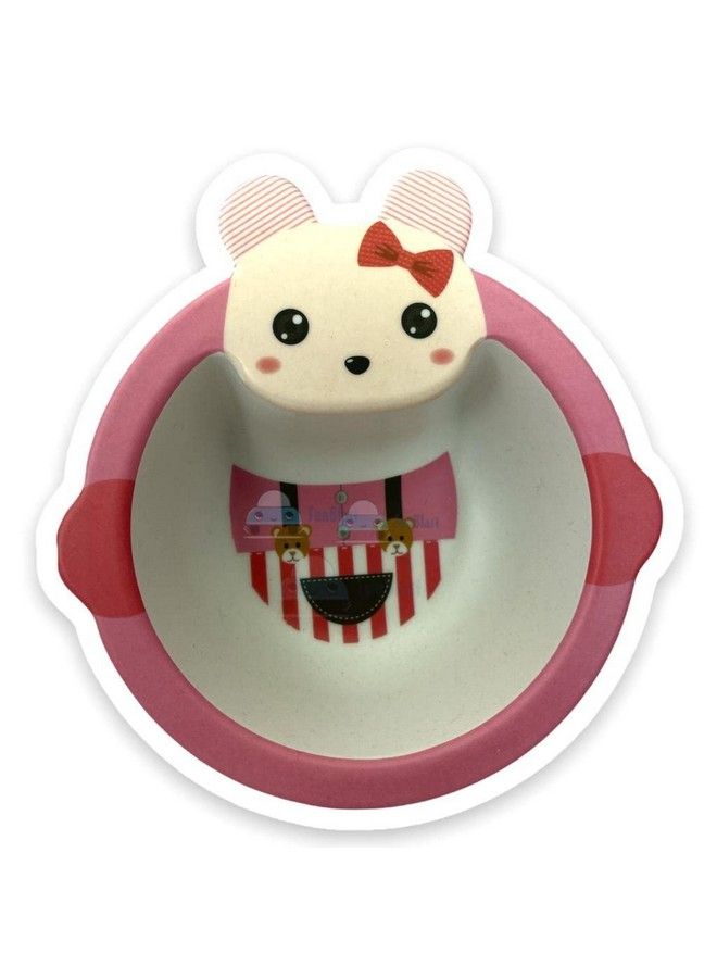 Baby Feeding Bowl Rabbit Design Eco Friendly Bamboo Fiber Bowl For Kids;Baby Utensils Feeding Bowl Tableware For Kids And Toddlers (Multicolor; 1 Pc)