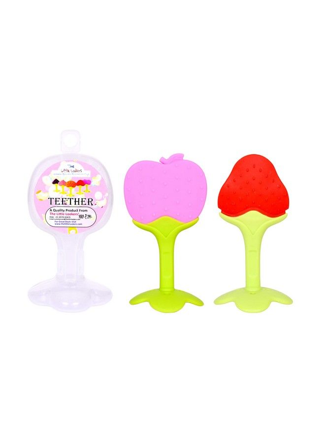 � Combo Silicone Fruit Shape Teether For Baby;Toddlers;Infants;Children (Pack Of 2)