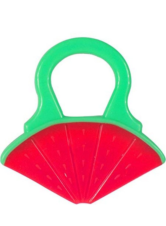Silicone Fruit Shape Teether For 0 To 12 Months Baby;Toddlers;Infants;Children I 100% Bpa Free (Watermelon Pack Of 1)