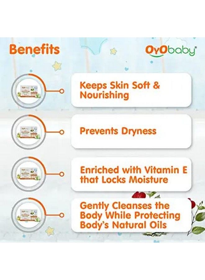 Baby Bathing Bar For Baby’S Sensitive Skin ; Gentle Cleansing Skinfriendly Ph 5.5 75Gm (Pack Of 4)