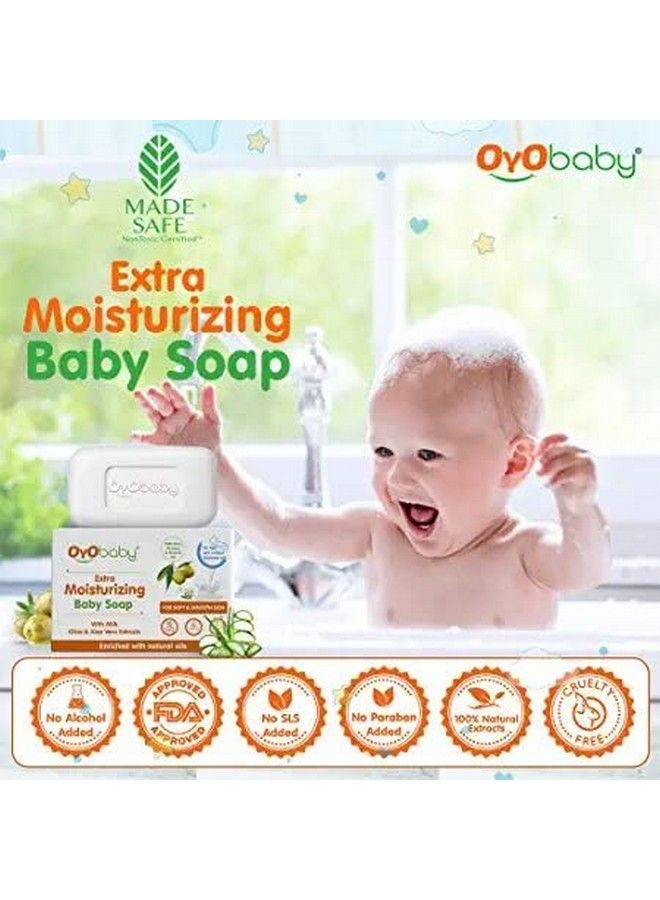 Baby Bathing Bar For Baby’S Sensitive Skin ; Gentle Cleansing Skinfriendly Ph 5.5 75Gm (Pack Of 4)