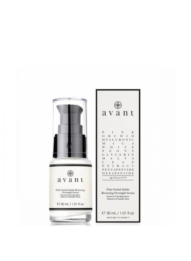 Avant Skincare Pink Orchid Subtle Restoring Overnight Serum 30ml