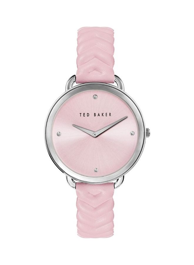 Women's Hetttie Chevron Round Analog Wrist Watch T TBKPHTS212 - 37mm - Pink