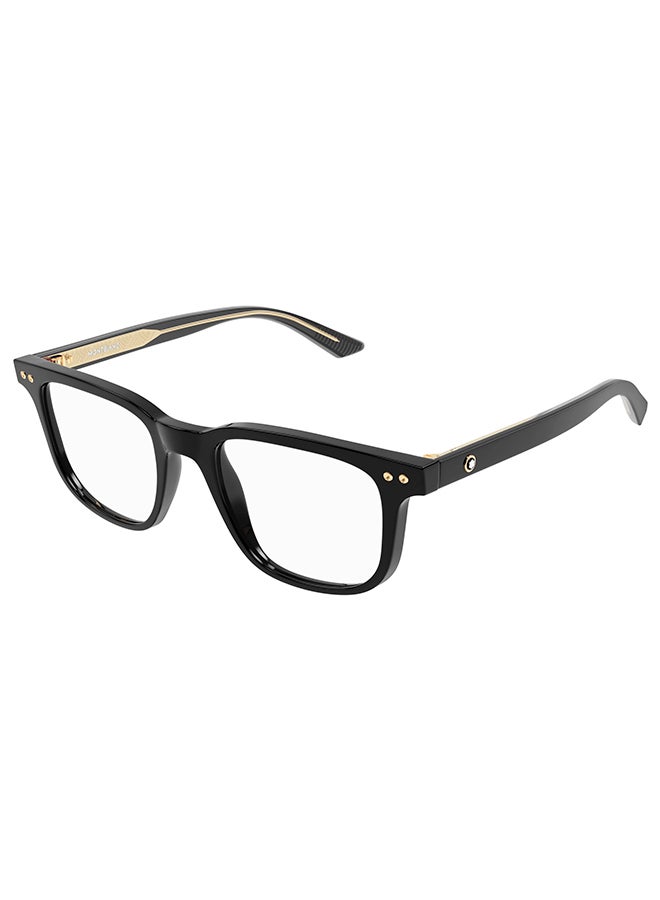 Men's Rectangle Eyeglasses - MB0256O 001 51 - Lens Size: 51 Mm