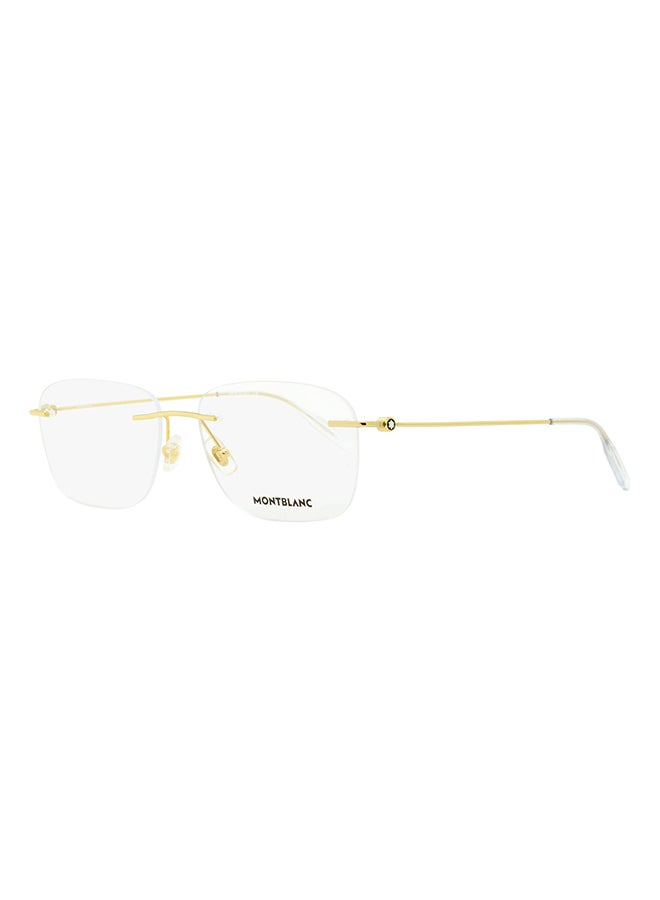 Men's Rectangle Eyeglasses - MB0075O 002 56 - Lens Size: 56 Mm