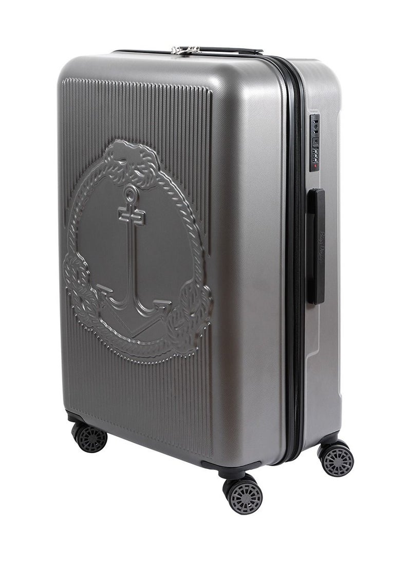 Biggdesign Lightweight Ocean Design Carry On Luggage with Spinner Wheel and Lock System Gray 20-Inch