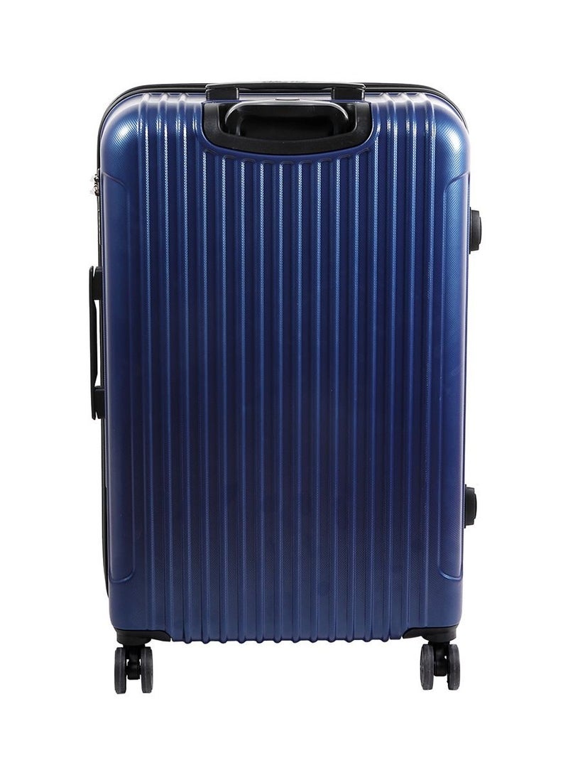 Biggdesign Lightweight Ocean Design Carry On Luggage with Spinner Wheel and Lock System Navy Blue 28-Inch