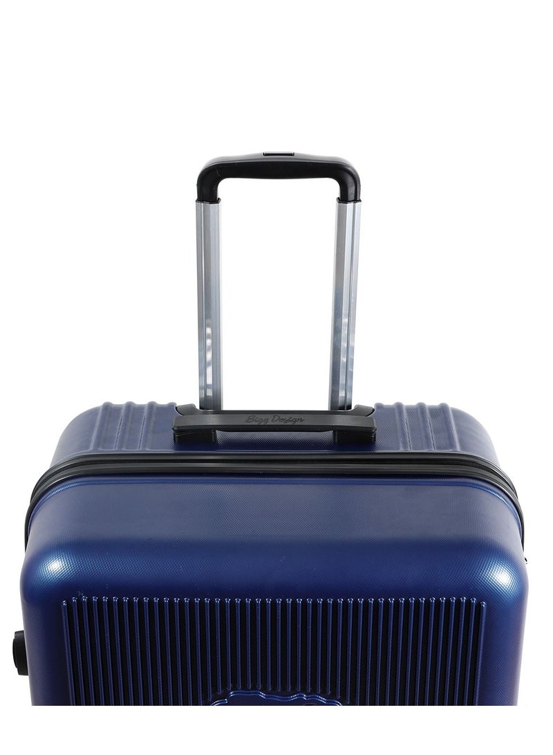 Biggdesign Lightweight Ocean Design Carry On Luggage with Spinner Wheel and Lock System Navy Blue 28-Inch