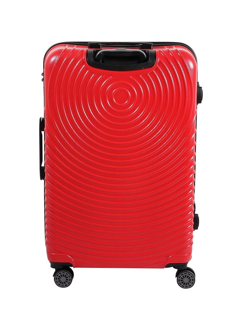 Biggdesign Lightweight Cats Design Carry On Luggage with Spinner Wheel and Lock System Red 24-Inch