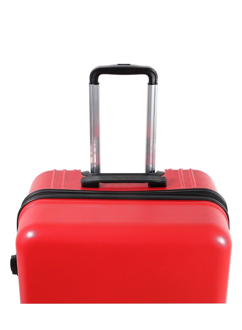 Biggdesign Lightweight Cats Design Carry On Luggage with Spinner Wheel and Lock System Red 28-Inch