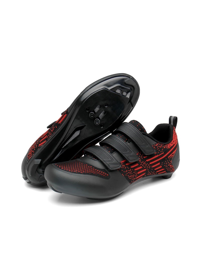 Flying Weaving Highway Mountain Bike Riding Shoes Self locking to Assist Breathability