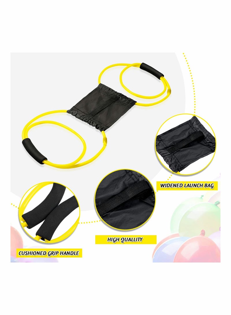 2 Pieces Water Balloon Launcher 500 Yard with Balloons, 2-3 Person Giant Sling T-shirt