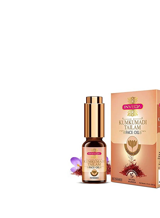 Inveda Kumkumadi Tailam Face Oil Prevents Dull Skin Acne Spots 10ml