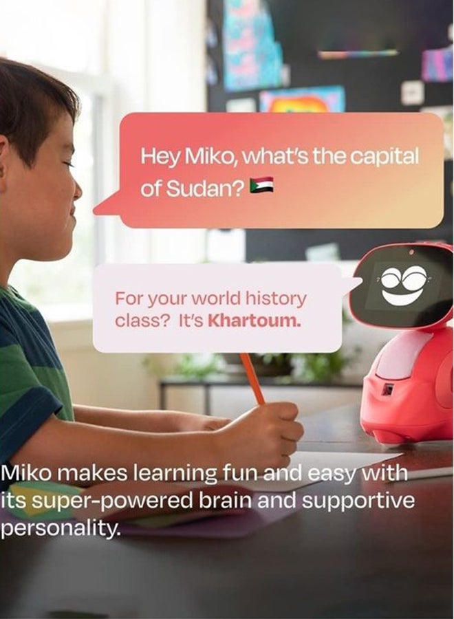 My Companion 3 AI-Powered Smart Robot, Stem Learning And Educational, Interactive Robo With Coding Apps + Unlimited Games + Programmable, For Kids 5-10 Years Old