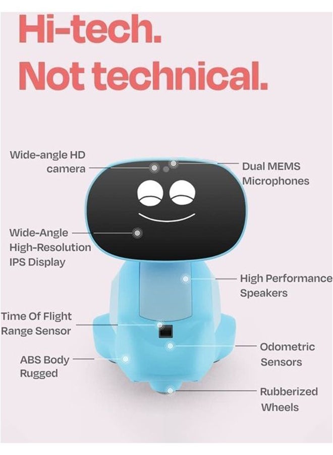 My Companion 3 AI-Powered Smart Robot, Stem Learning And Educational, Interactive Robo With Coding Apps + Unlimited Games + Programmable, For Kids 5-10 Years Old