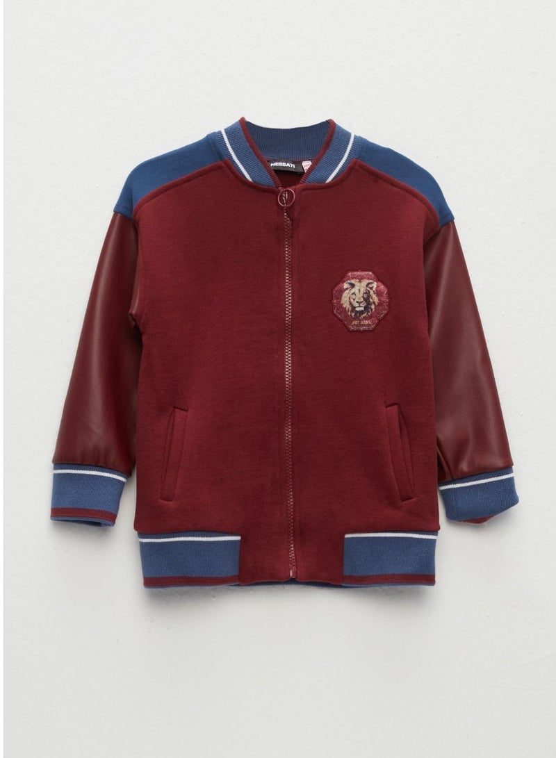 Boy Claret Red Tracksuit Top