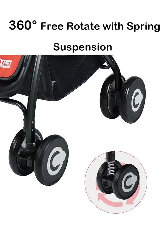 Twins Baby Stroller Double Travel Pushchair Lightweight Foldable & Portable Double Buggy