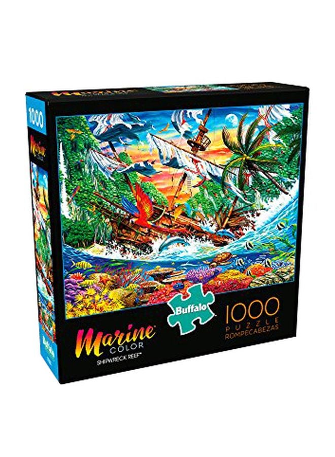 1000-Piece Marine Color Shipwreck Reef Jigsaw Puzzle 11881