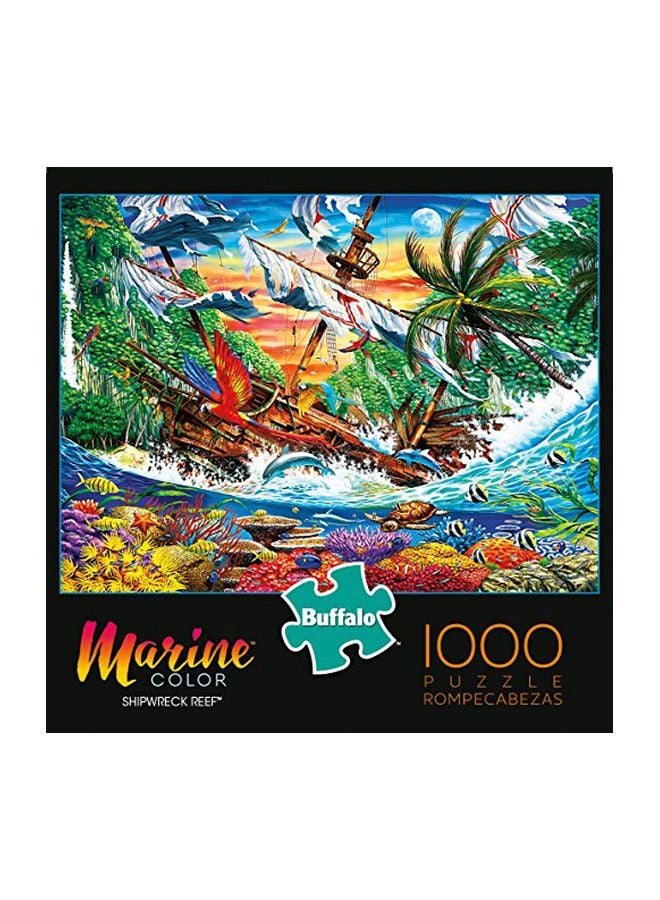 1000-Piece Marine Color Shipwreck Reef Jigsaw Puzzle 11881