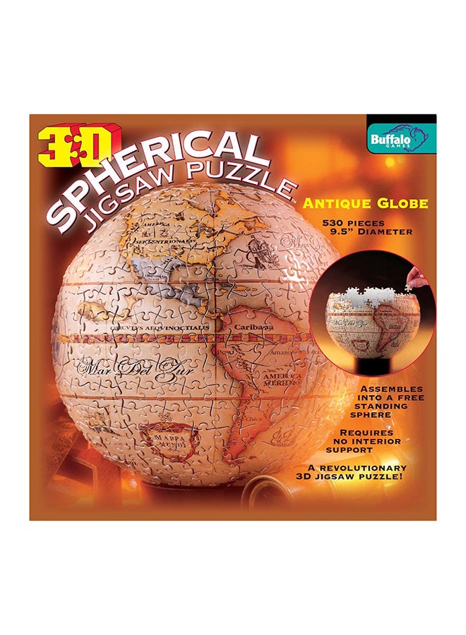 530-Piece 3D Antique Globe Spherical Puzzle